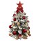 2ft Tabletop Christmas Tree with Light Artificial Small Mini Christmas Decoration with Flocked Snow; Exquisite Decor & Xmas Ornaments for Table Top for Home & Office RT